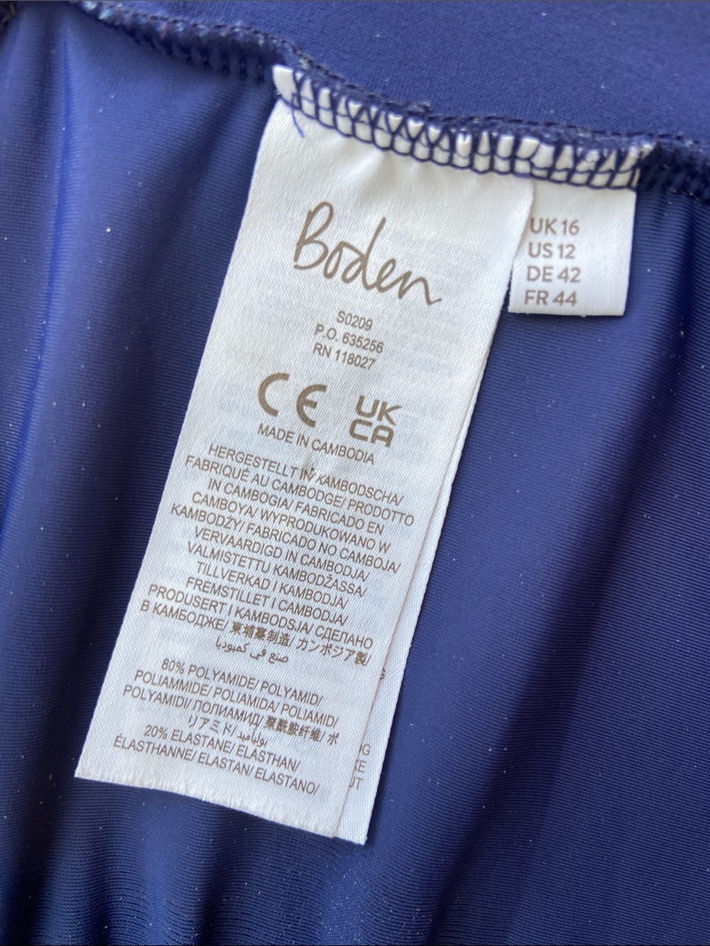Boden Blue & Yellow Rash Guard Top - Picture 11 of 11